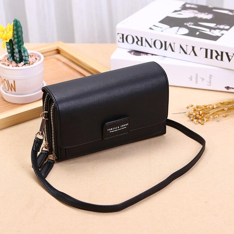 Ladies High Quality Ladies PU Leather Vertical Purse Multifunctional Standard Clutch Messenger Bag Fashion Casual Bag