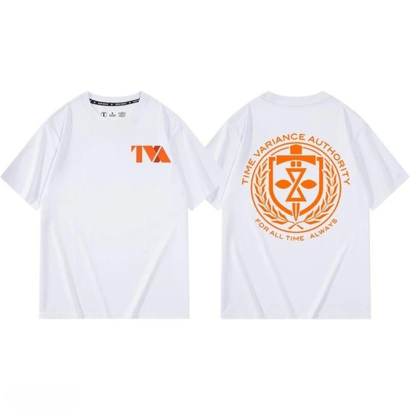 Childrens Tshirt Trendy Cool Marvel TVA Printed Parent Child Wear Summer New Cotton Short Sleeved Unisexs and Womens Top