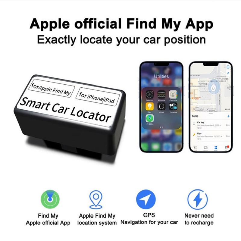 OBD Car Locator для iPhone, iPad, Apple Find My App, устройство для предотвращения потери смартфона, для транспортных средств, грузовиков, без зарядки GPS