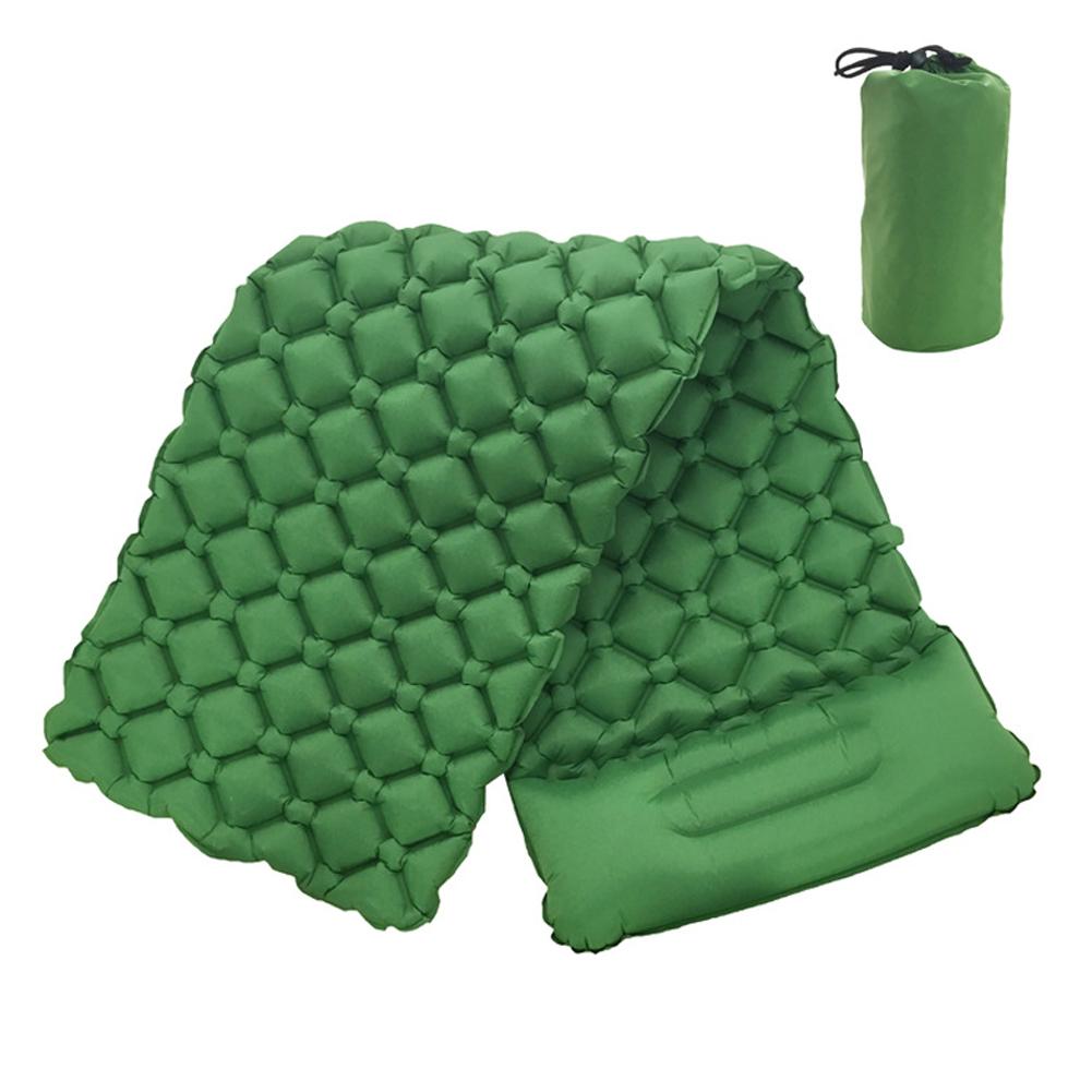 Outdoor Inflatable Mat TPU with Pillow Bed for Camping Beach Sleeping