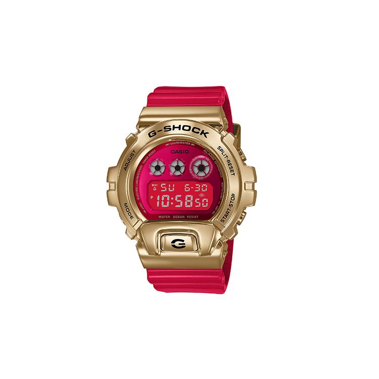 Casio Мужские часы Полностью металлические Красные Часы GM-6900CX-4PFN GM-6900CX-4PFN