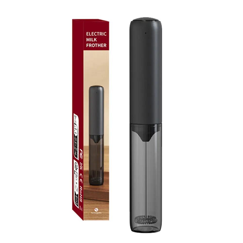 Electric Drink Mixer Rechargable Handheld Milk Frother Powerful Stirrer Egg Beater for Lattes Coffee Foam Maker