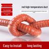 Flexible High-Temperature Red Silicone Duct Hose