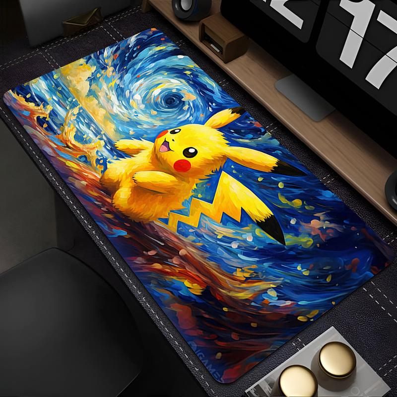 Коврик для мыши Pokemon Пикачу Компьютерный Ноутбук Аниме Клавиатура Коврик для мыши XXL Большой коврик для мыши Клавиатуры Коврик Декор для геймеров Настольный коврик