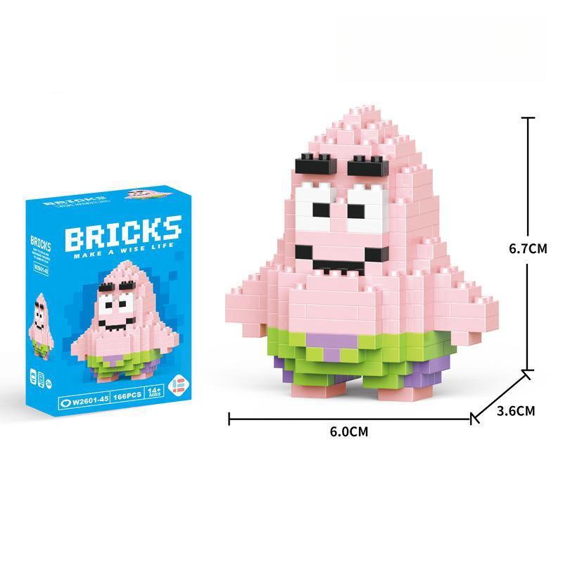 Cartoon Figurine Micro Bricks: Educational Toy for Kids