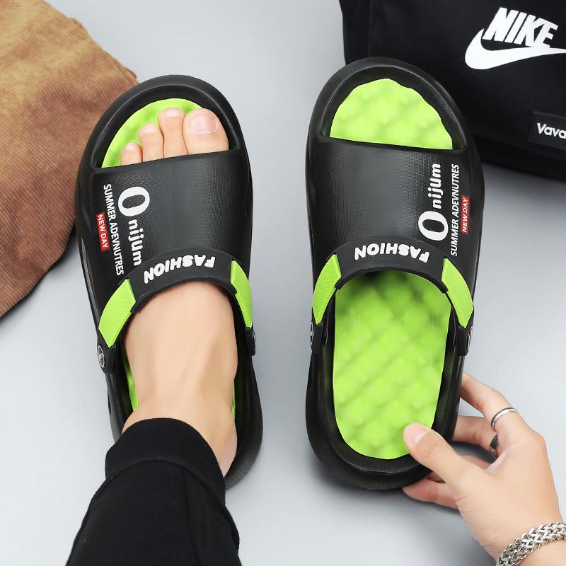 Summer Men's Massage Slippers Outdoor Sandals Beach Comfortable Soft Slides Indoor Casual Shoes Men Sandals