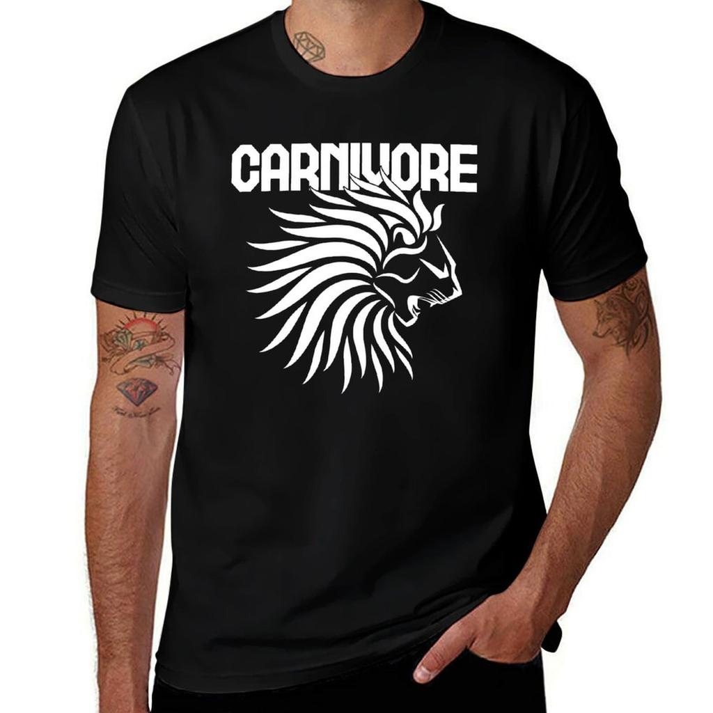 Carnivore Lion Meat Eater T-Shirt t shirt for man 100 percent cotton man t shirt cotton t shirts for man slim fit T-Shirt