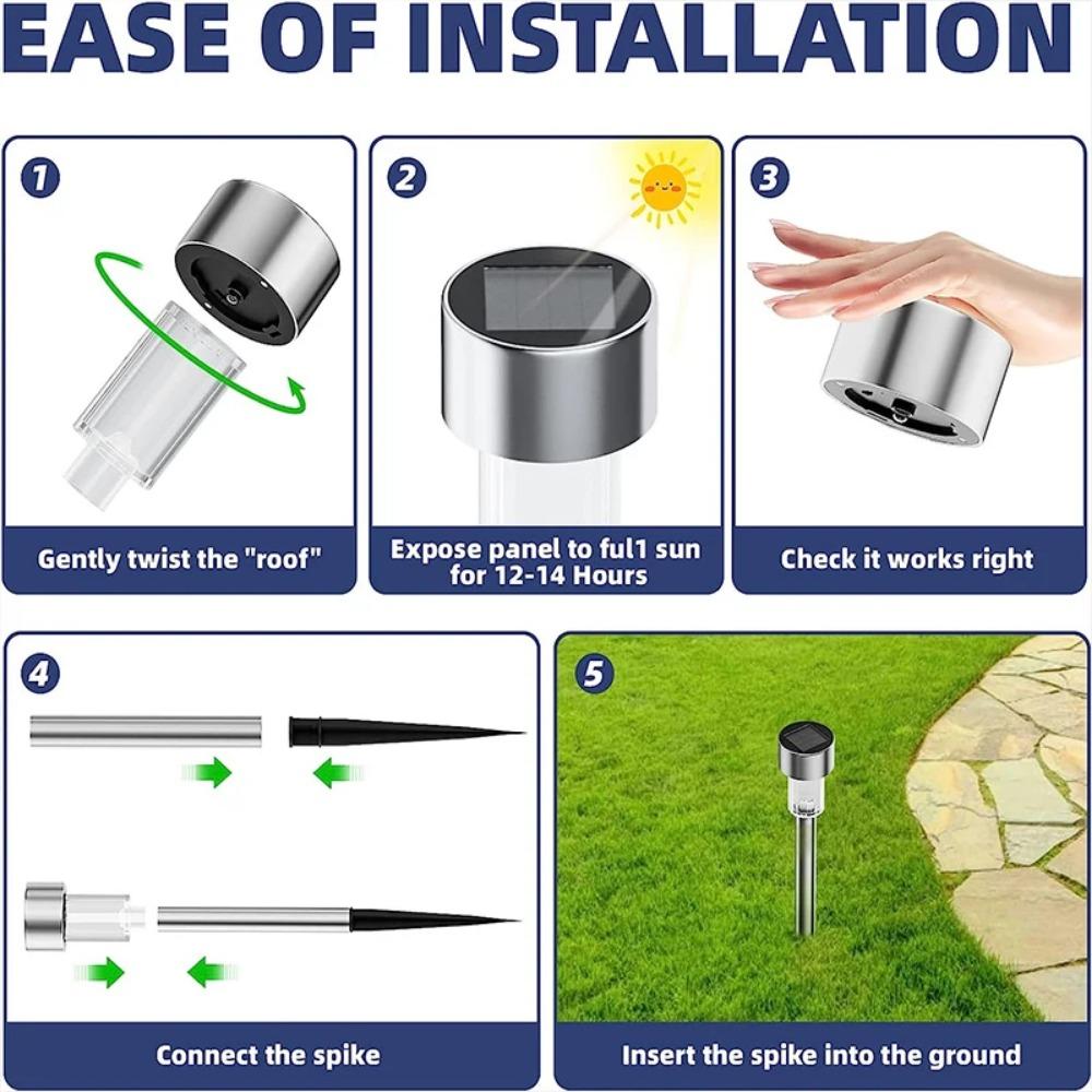 Солнечный светильник для садовых украшений, уличный светильник на солнечной батарее, водонепроницаемый светильник для ландшафтного освещения, дорожки, патио, двора, газона