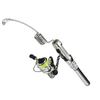 MUQZI Sports Accessory Mini Stainless Steel River Lake Ice Fishing Rod Pole Spinning Wheel Reel Kit