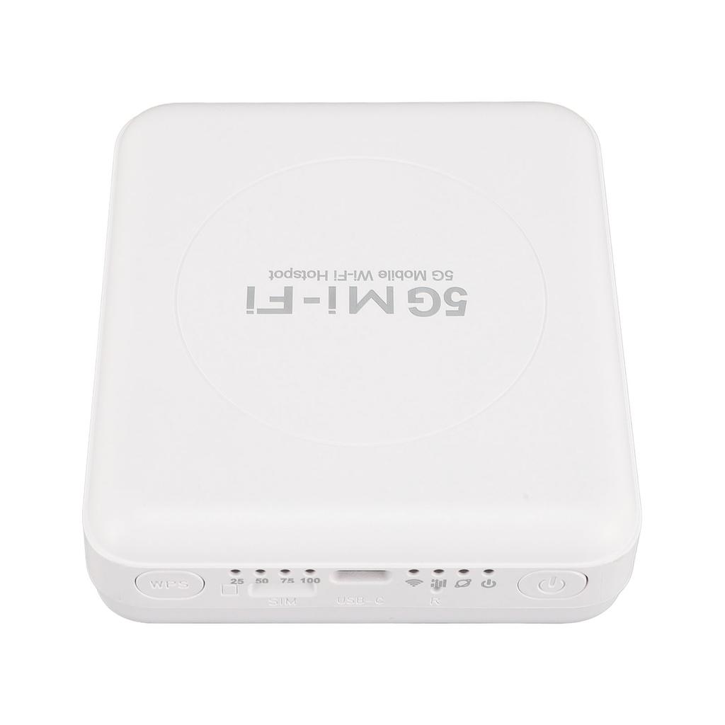 Мобильная точка доступа WiFi 5G Гигабитная двухдиапазонная беспроводная WiFi6 со слотом для SIM-карты Аккумулятор 10000 мАч Поддержка 16 устройств Портативный Mifi