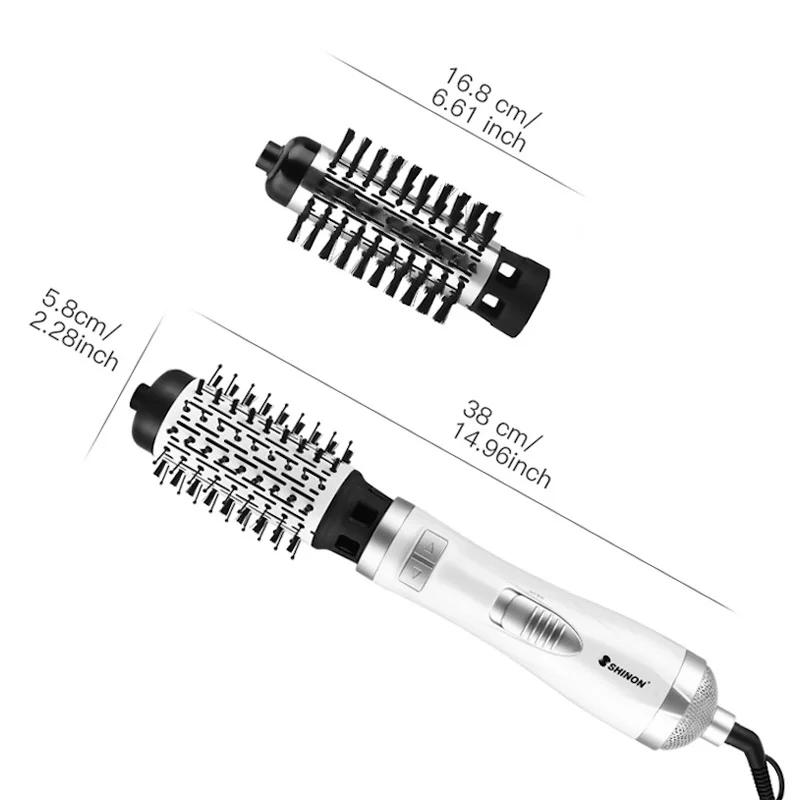 Инструменты для волос три в одном отрицательный ион расческа с горячим воздухом бытовая многофункциональная щетка вращающаяся щетка-фен