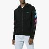 Off-White Gradient Rainbow Arrows Long Sleeve Hoodie Men Tops Black OMBE001F181920051088