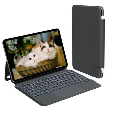 Чехол-клавиатура Rucceko для iPad Поколения Встроенный Магнитный Большой JIS Японский Беспроводной Bluetooth Переключается Между Двумя iOS Авто Серый 10-й/11-й A16,