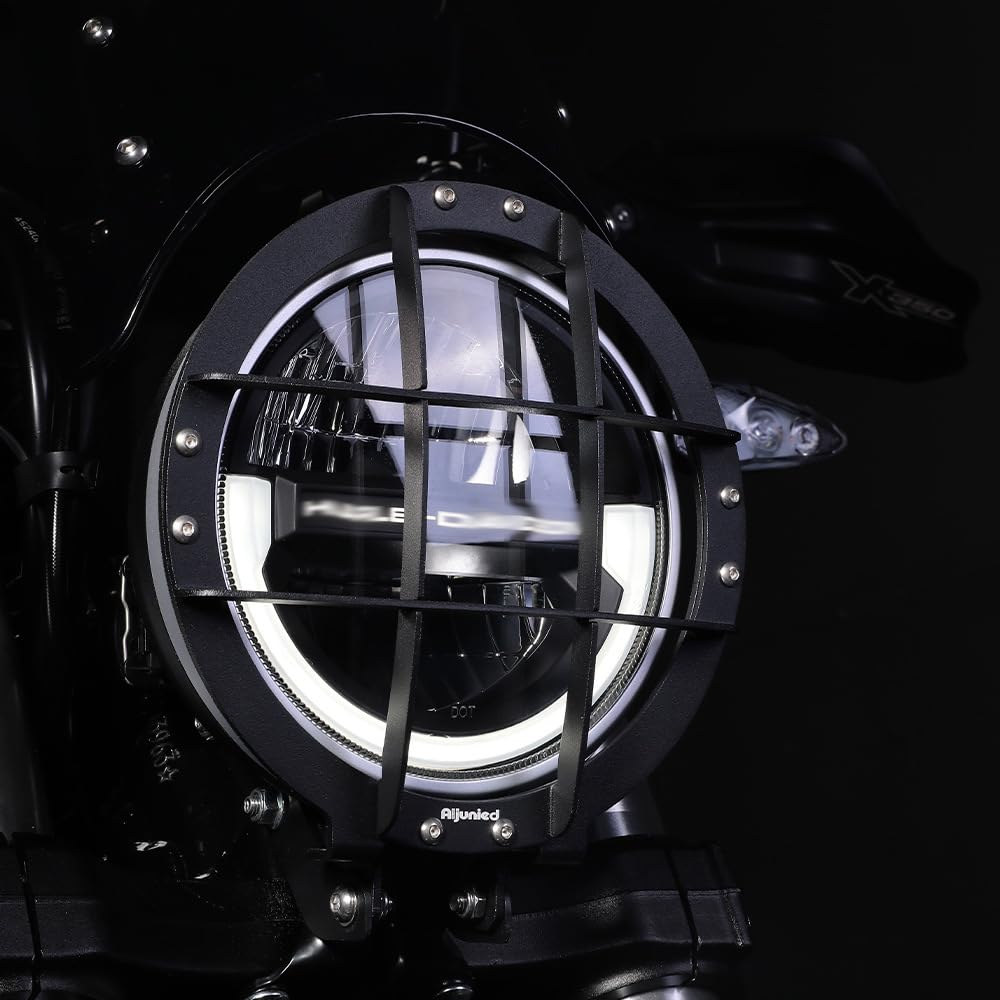 MAORANG FOR X350 X350 2023-2024 Headlight Guard Motorcycle Change Retro Head Guard Net Headlight Shade Accessories Bracket X350 Motorcycle Accessories