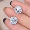 Женские классические серьги-гвоздики с блестящими кристаллами, украшения для пирсинга ушей для женщин, нежные свадебные аксессуары