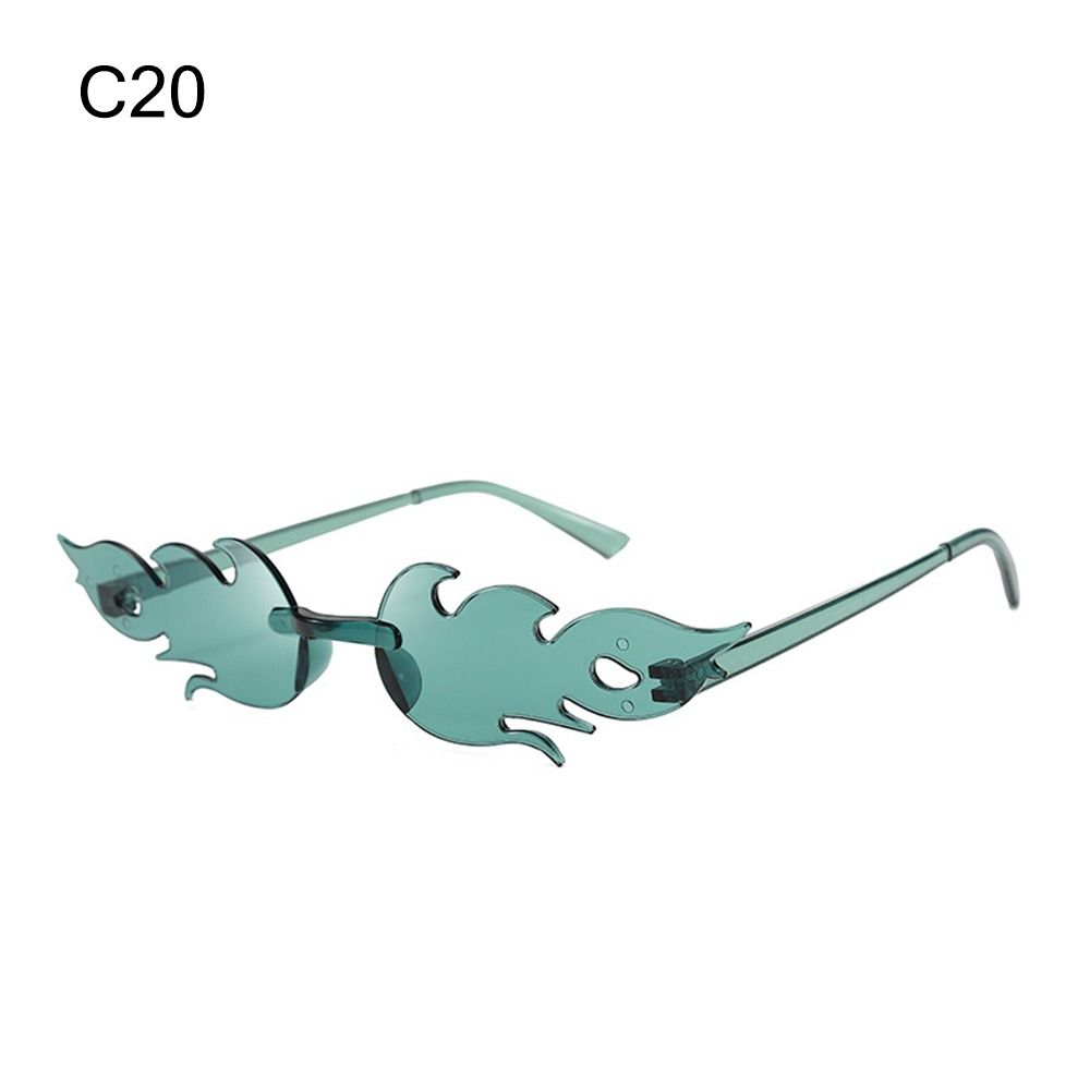 Novelty Eyewear Cosplay Party Flame Shaped Flame Sunglasses Sun Glasses Sunglasses for Women