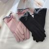 Women Winter Touchscreen Gloves Warm Gloves with Fuzzy Cuffs Bows Thickened Thermal Gloves for Driving Texting Commuting