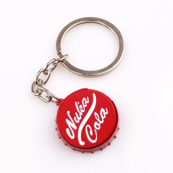 Cola Design Keychain Bottle Opener Multifunctional Corrosion-Resistant Keychain Beer Opener Key Tag Chain Ring Accessories for Everyday Carry