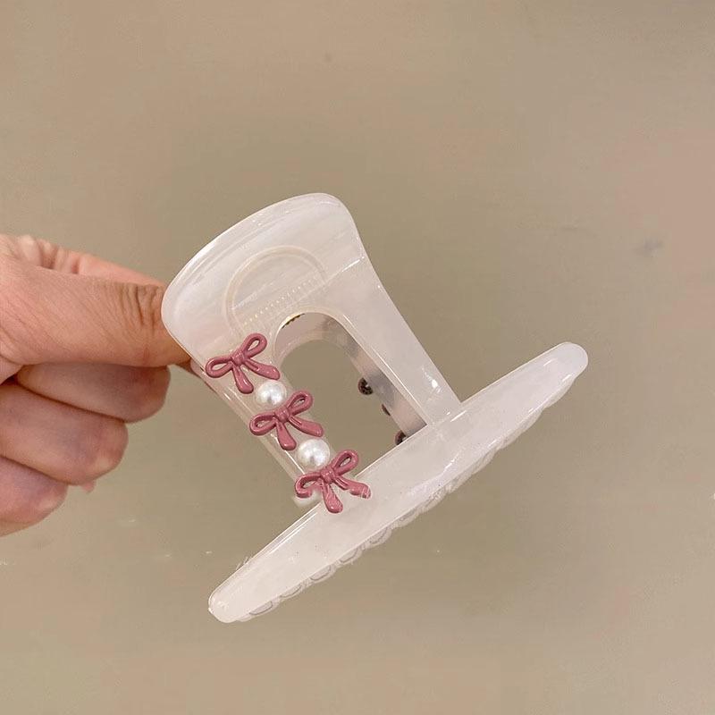 Заколка для волос в корейском стиле с бантом в горошек - Элегантная и универсальная