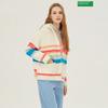 Кардиган трикотажный с капюшоном Benetton Multi Dangara Bakc05411