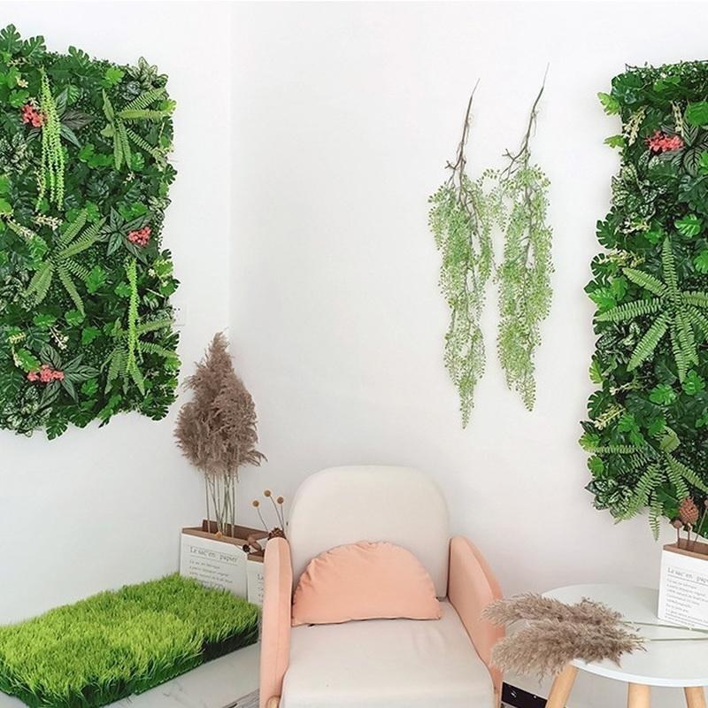 40*60 СМ Искусственные Топиарии Изгороди Панели Пластиковые Искусственные Кусты Коврик Для Забора Зелень Стены Фон Декор Сад Конфиденциальности Экран Забор Наружное Украшение