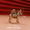 Brass Donkey Small Ornament Antique Copper Camel Animal Equus Asinus Miniature Figurines Home Desktop Decoration Accessories