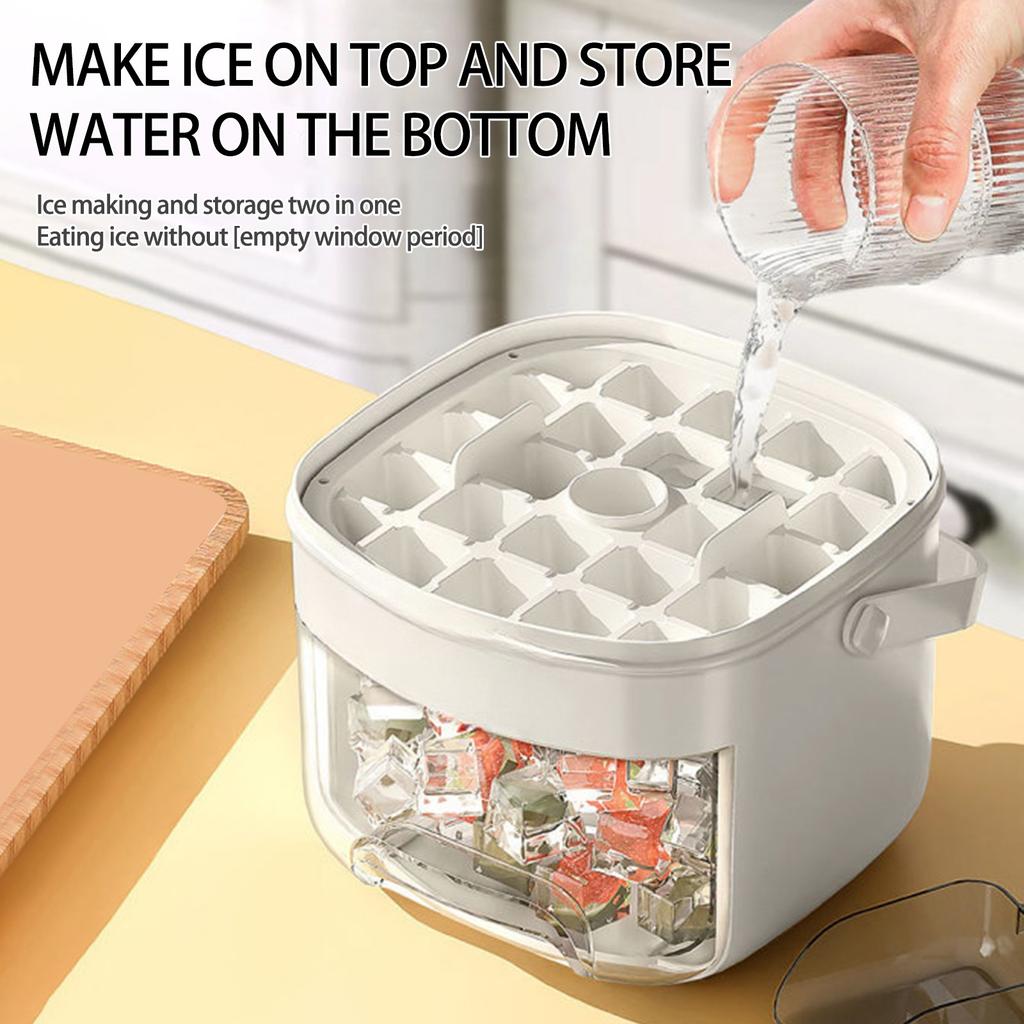 Пресс-тип Удобный уличный переносной лоток для льда Большая емкость для льда 48 Очень большой льдогенератор Пластиковый поддон для хранения пищевых продуктов Кухонный гаджет