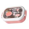 Bento Lunch Box Portable Safe Leakproof Divided Stainless Steel Thermal Lunch Box for Students School Office