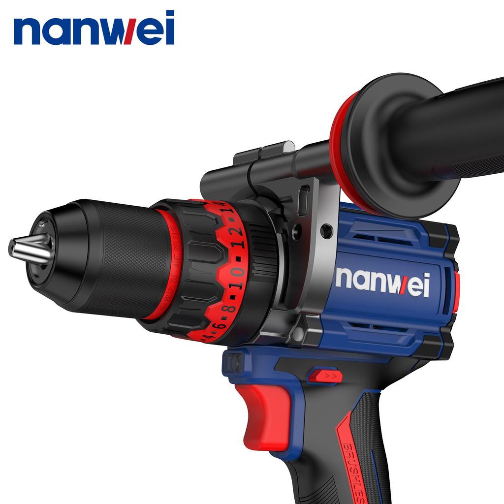 Электрическая отвертка NANWEI 160N 13 мм с самоблокирующимся патроном и функцией гироскопа, для сверления льда