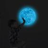 5-40cm Luminous Moon Sticker PVC Waterproof Green Blue Pink Glowing Moon Sticker Home Glow In The Dark Wall Decoration Stickers