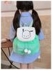 Children's Cute Cartoon Plush Drawstring Backpack - Casual Trendy Embroidered Design for Girls