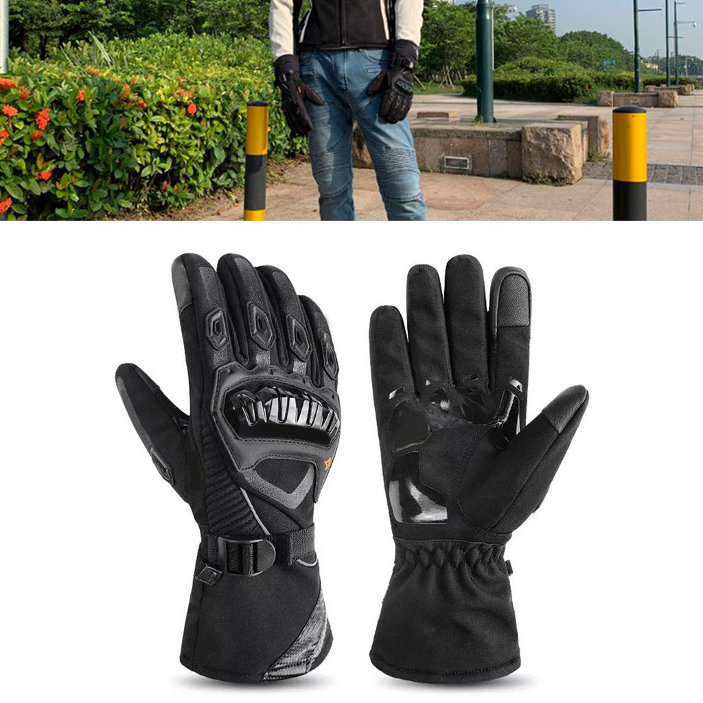 Motorcycle Gloves Touchscreen Hard Knuckle Waterproof Drop Resistant Powersports Racing Gloves