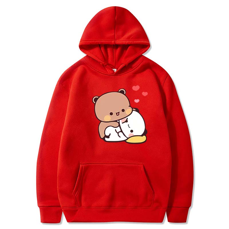 Bubu and Dudu Hoodie Women Aesthetic Graphic Kawaii Bubble Tea Hoodies Unisex Autumn Winter Anime Harajuku Sweatshirts