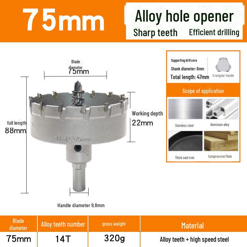 Твердосплавный инструмент для открывания отверстий по металлу: Сверлильный риммер из нержавеющей стали, меди и алюминиевого сплава