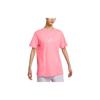 Nike Letter Print Round Neck Casual American Vintage Short Sleeve Drop Shoulder T-Shirt Women T-Shirt Pink FB8204-611