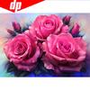 Round Rhinestone Diamond Embroidery Rose Flower 5d Diy Diamond Painting Handicraft Cross Stitch