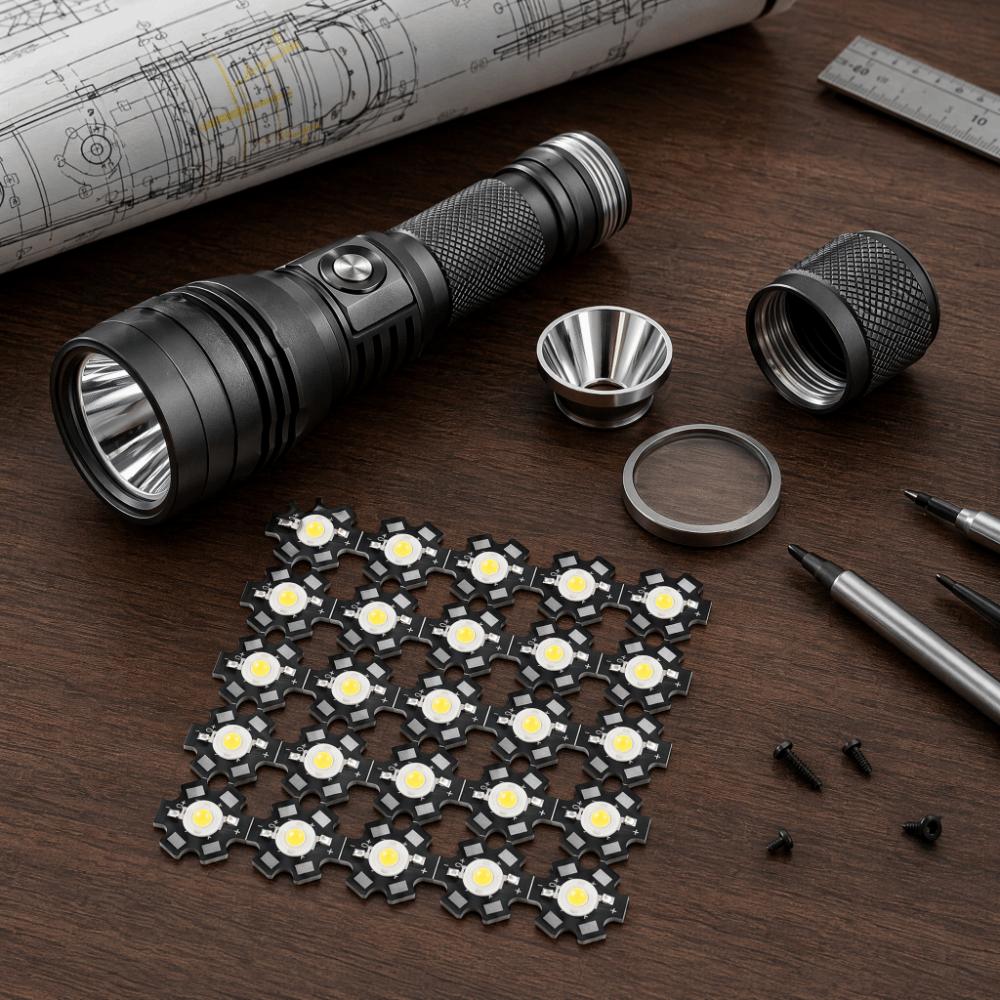 25PCS Aluminum Base High Power LED 1W LED Bead Easy Light Bead Lighting Fixtures