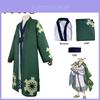 Костюм для косплея One Piece Roronoa Zoro Высококачественное кимоно-халат Полный костюм для Хэллоуина и тематических вечеринок