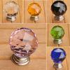 2Pcs 30mm Ball Shaped Crystal Glass Zinc Alloy Base Pull Handle Knob for Cabinet