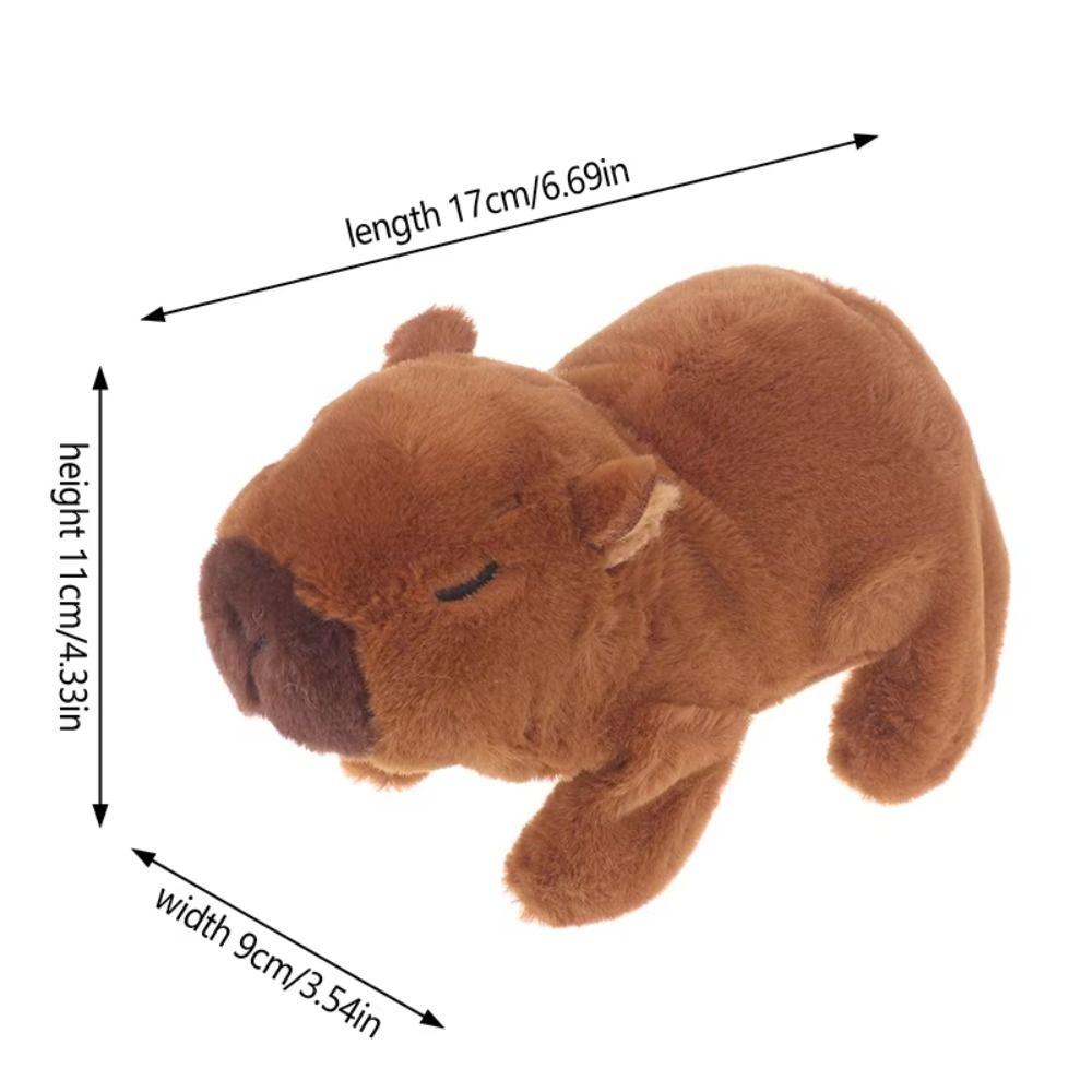 Can Walking Electronic Plush Capybara Toy Walk Squeak Capybara Action Figure  Kids Girl Boy