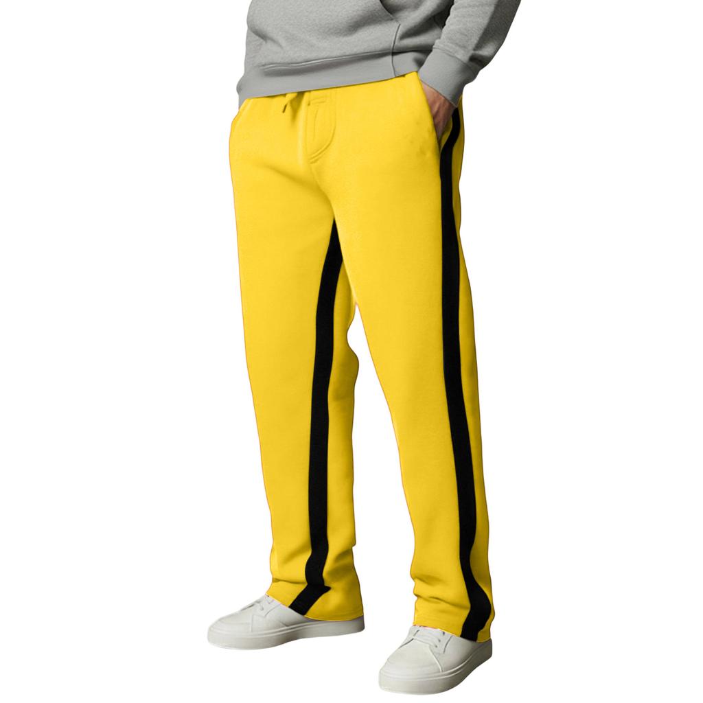 Мужские спортивные прямые цилиндрические брюки для отдыха