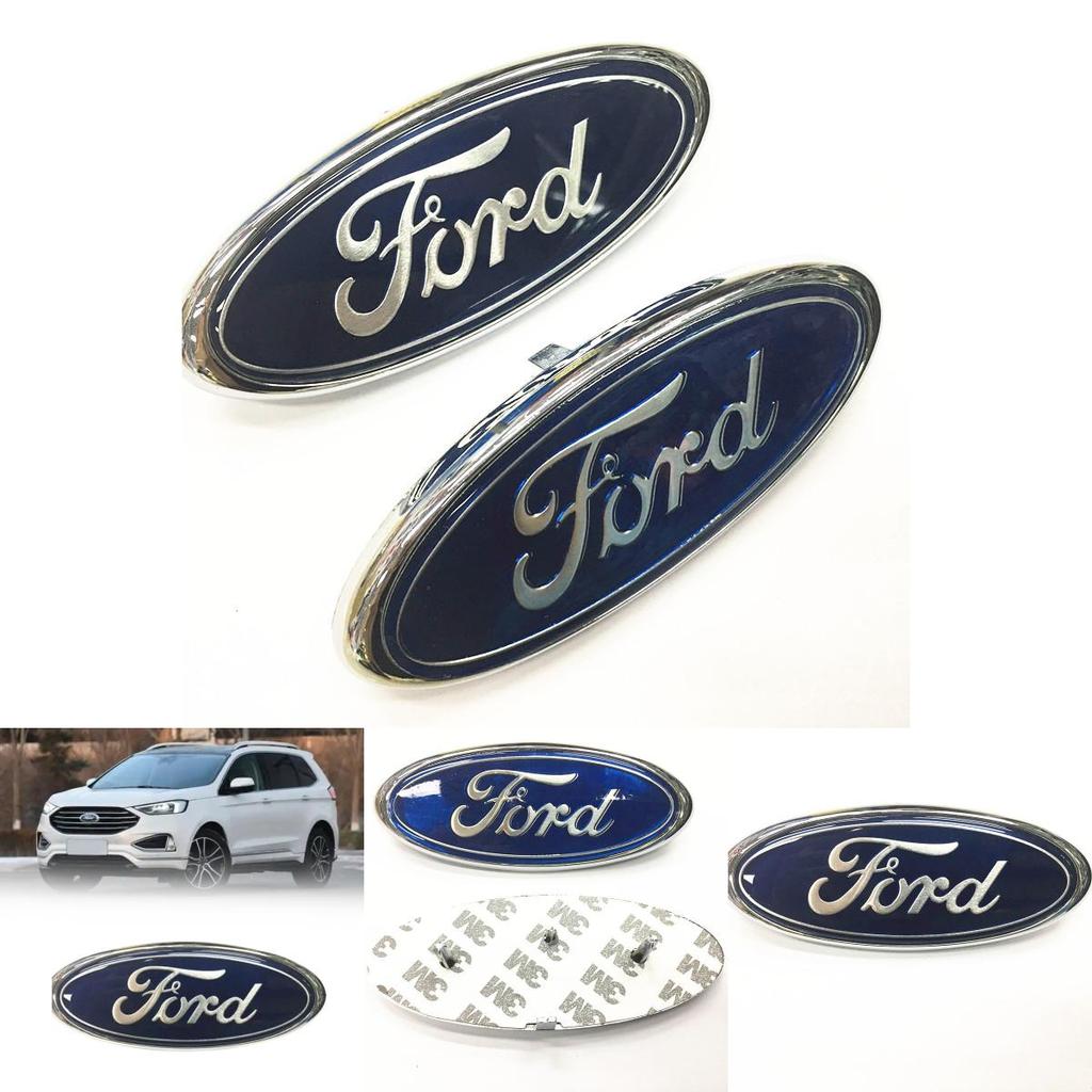 Автомобильная эмблема-наклейка Ford из АБС-пластика для переднего и заднего украшения автомобиля