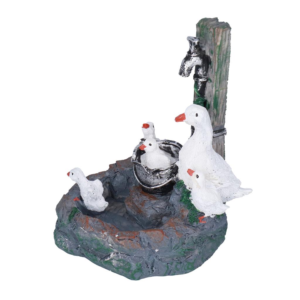 Садовая статуэтка семьи уток, оригинальная полимерная скульптура, украшение для двора, патио, фонтана