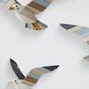 3 шт./набор Деревянная чайка Настенное украшение Фермерский дом Рустик Морской Морская птица Настенное искусство Скульптура Дом Гостиная Ванная комната Настенная декоративная табличка