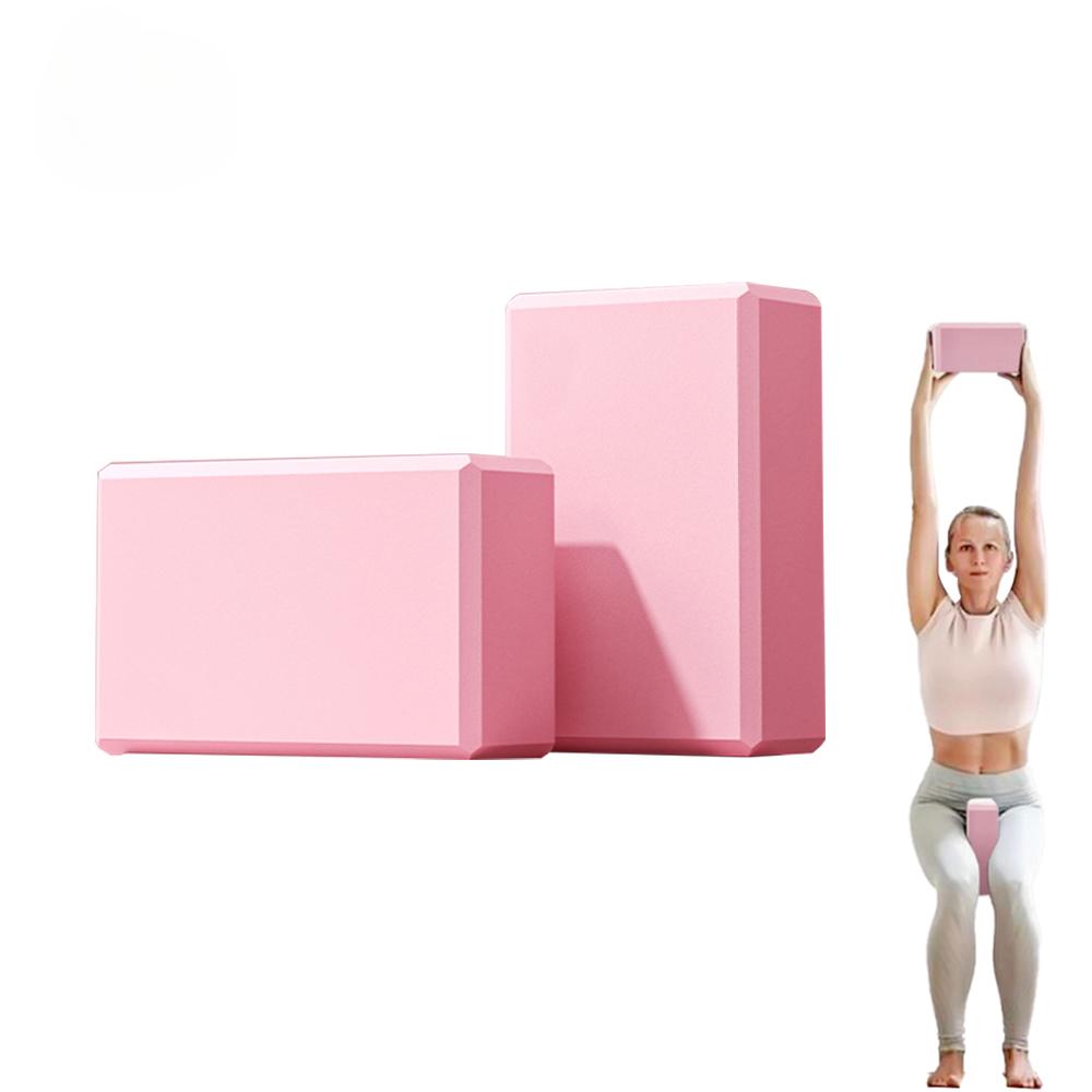 2PCS Yoga Building Blocks Cubes Pilates Bricks Foam Brick Sports Yoga Supplies Exercise Home Exercise Equipment Fitness