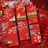 6pcs Hongbao New Year Red Envelopes Traditional Lucky Money Packets Children Money Pocket  Bonus