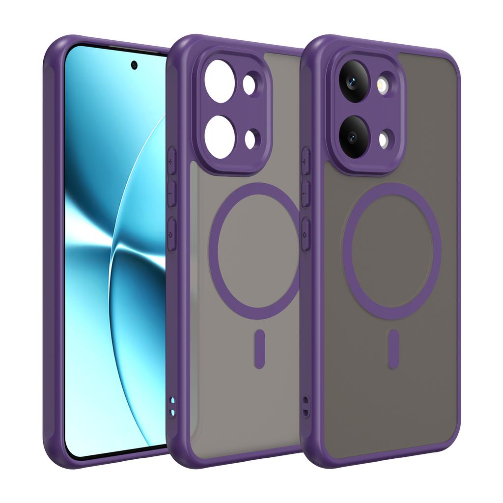 Матовый противоударный чехол-щит для Xiaomi Poco X8 Pro Max Redmi Turbo 5Max, ТПУ-рамка, матовый пластик, магнитная крышка для телефона, Fundas