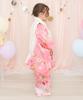 KYOETSU Kimono Set for Includes a Plain Kimono and 753 Cherry Blossom Spring 3-Year-Old Girls' Shichi-Go-San Ceremony, Accessories, (3. Dream,