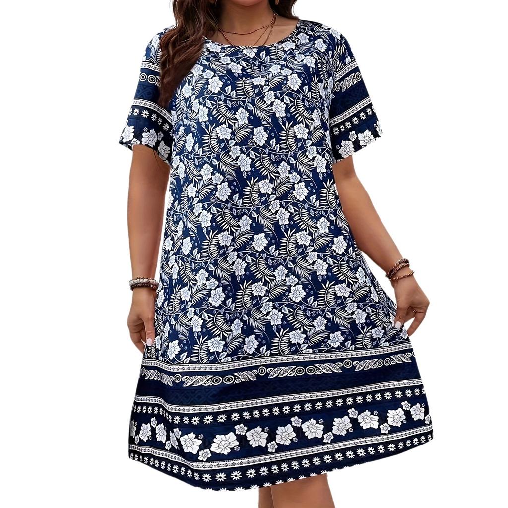 Женское летнее платье макси 2025 года с цветочным принтом, V-образным вырезом, короткими рукавами, оборками, длинные платья для пляжного отдыха