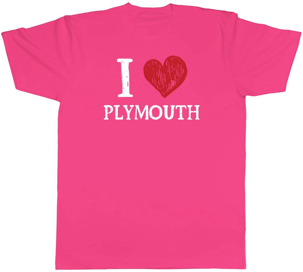 I Love Plymouth Unisexs TShirt Britains Ocean City Waterfront Tee Gift